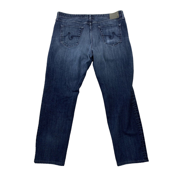 AG Adriano Goldschmied Jeans The Graduate Tailored Size 40 X 30" In HEMMED 17-12 - Picture 1 of 9